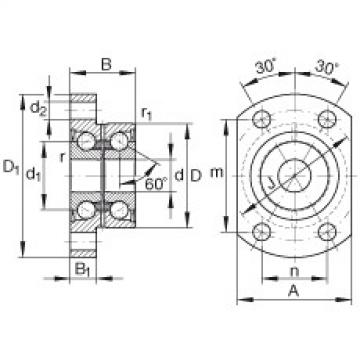 FAG Unidades de rolamento de esfera de contato angular - ZKLFA0640-2RS