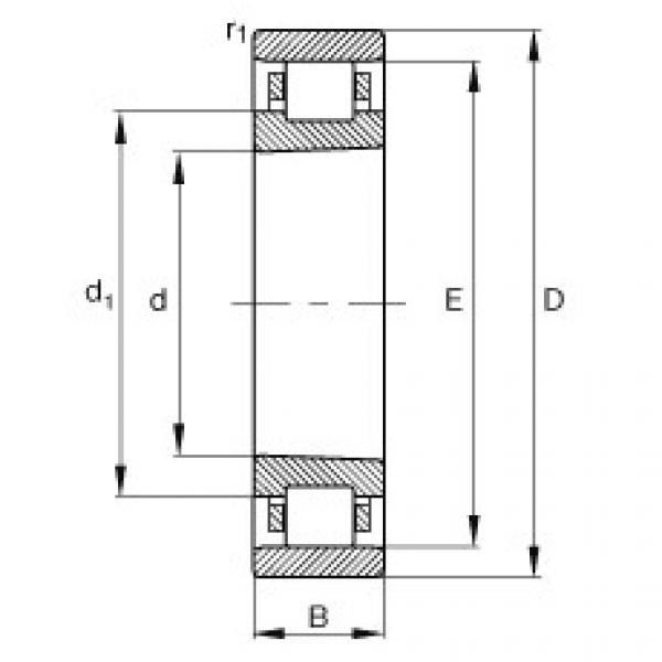 FAG Rolamento de rolos cil&iacute;ndricos - N1011-K-M1-SP #1 image